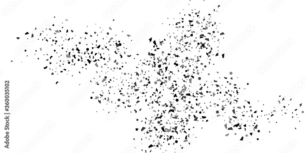 Silver confetti. Silver confetti.