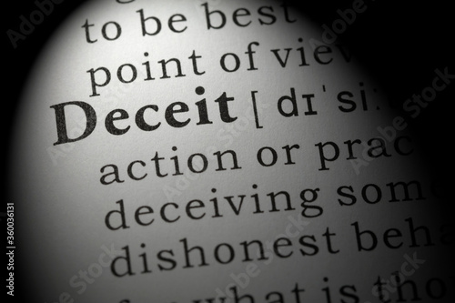 Obraz na plátne definition of deceit