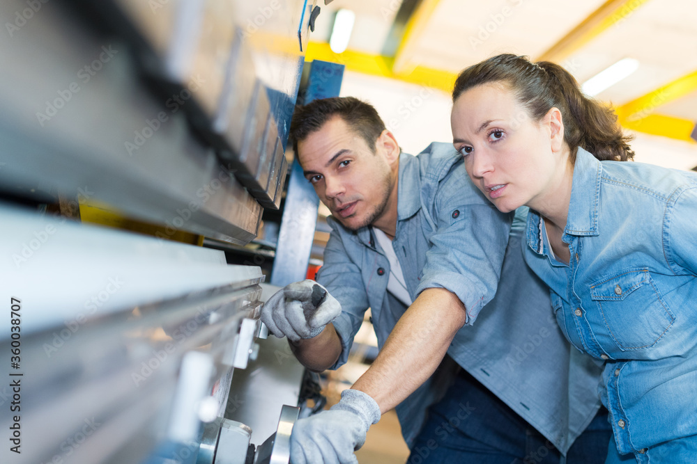 two machine operators two machine operators