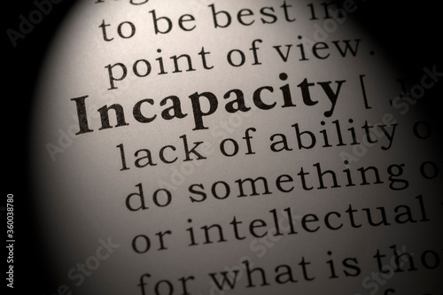 definition of Incapacity