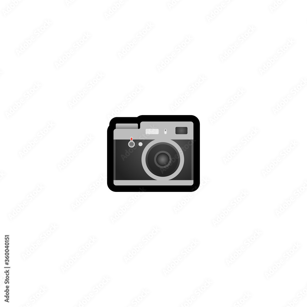 Camera Vector Icon. Isolated Cartoon Photocamera Style Emoji, Emoticon  Illustration Stock Vector | Adobe Stock