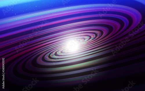 Dark Pink, Blue vector texture with milky way stars. Glitter abstract illustration with colorful cosmic stars. Template for cosmic backgrounds.