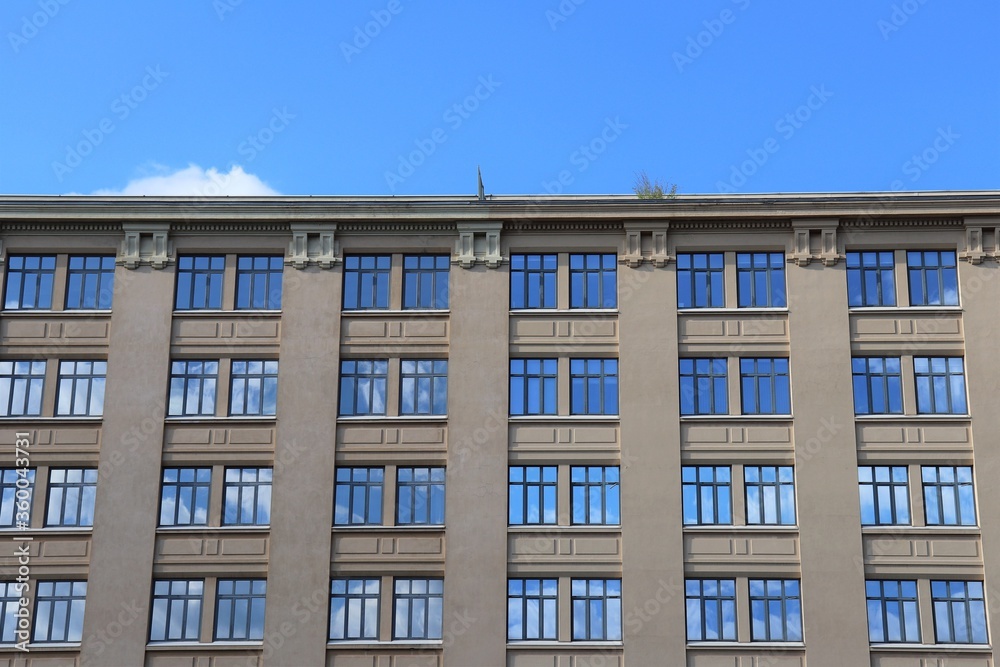 Anciens locaux de l'entreprise MANUFRANCE à Saint Etienne vue de l'extérieur, ville de Saint Etienne, département de la Loire