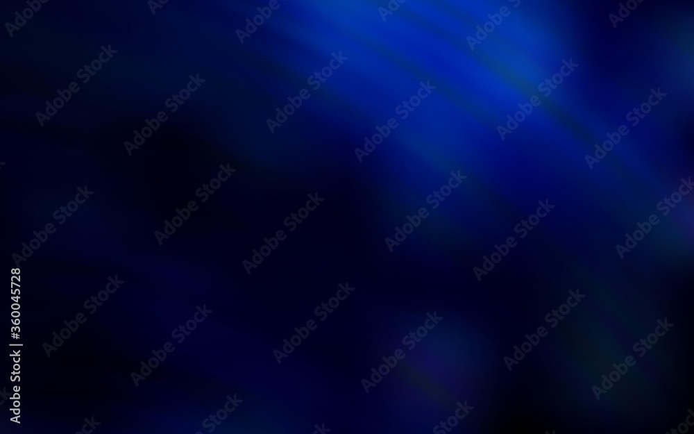 Dark BLUE vector backdrop with wry lines. Colorful illustration in abstract style with gradient. Pattern for your business design.