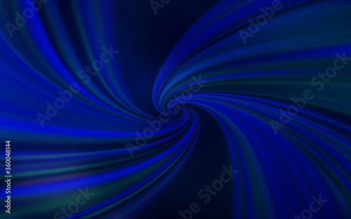 Dark BLUE vector pattern with curved lines. Shining colorful illustration in simple style. Abstract style for your business design. © smaria2015