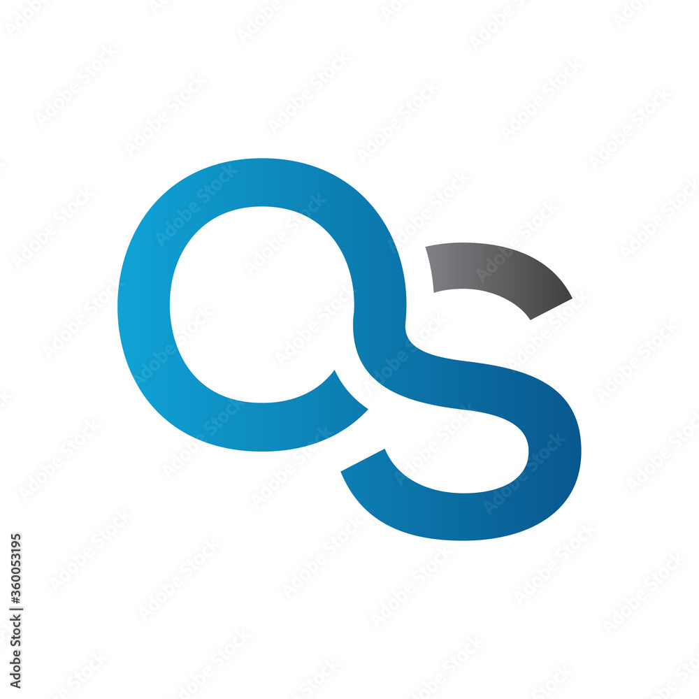 Initial Letter OS Logo Design Vector Template. Abstract Letter Minimal Typography Logo Design Initial Letter OS Logo Design Vector Template. Abstract Letter Minimal Typography Logo Design