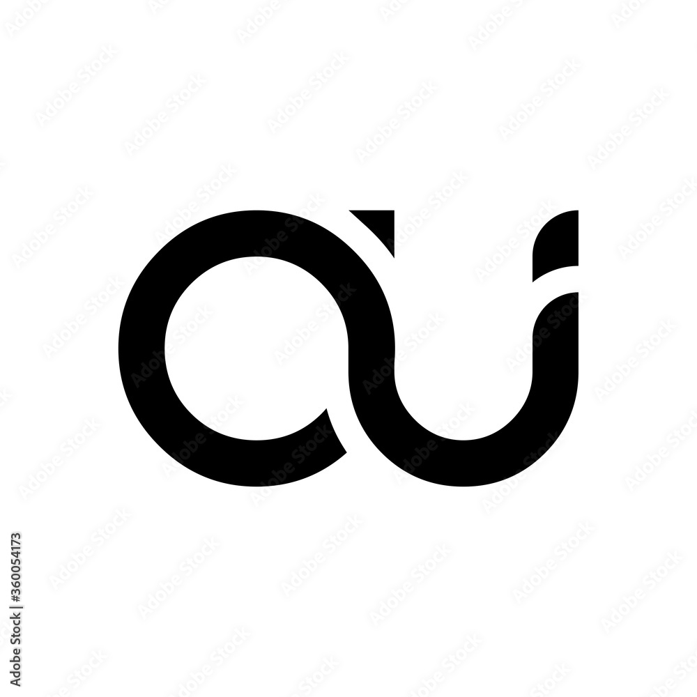 Initial Letter OU Logo Design Vector Template. Abstract Letter Minimal Typography Logo Design Initial Letter OU Logo Design Vector Template. Abstract Letter Minimal Typography Logo Design