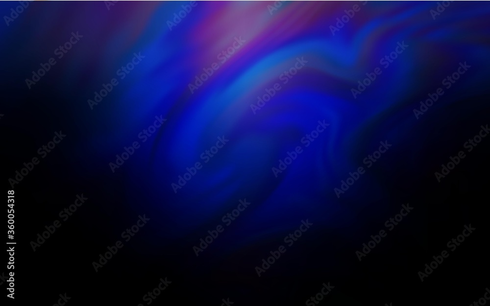Dark BLUE vector blurred pattern. A completely new colored illustration in blur style. Elegant background for a brand book.