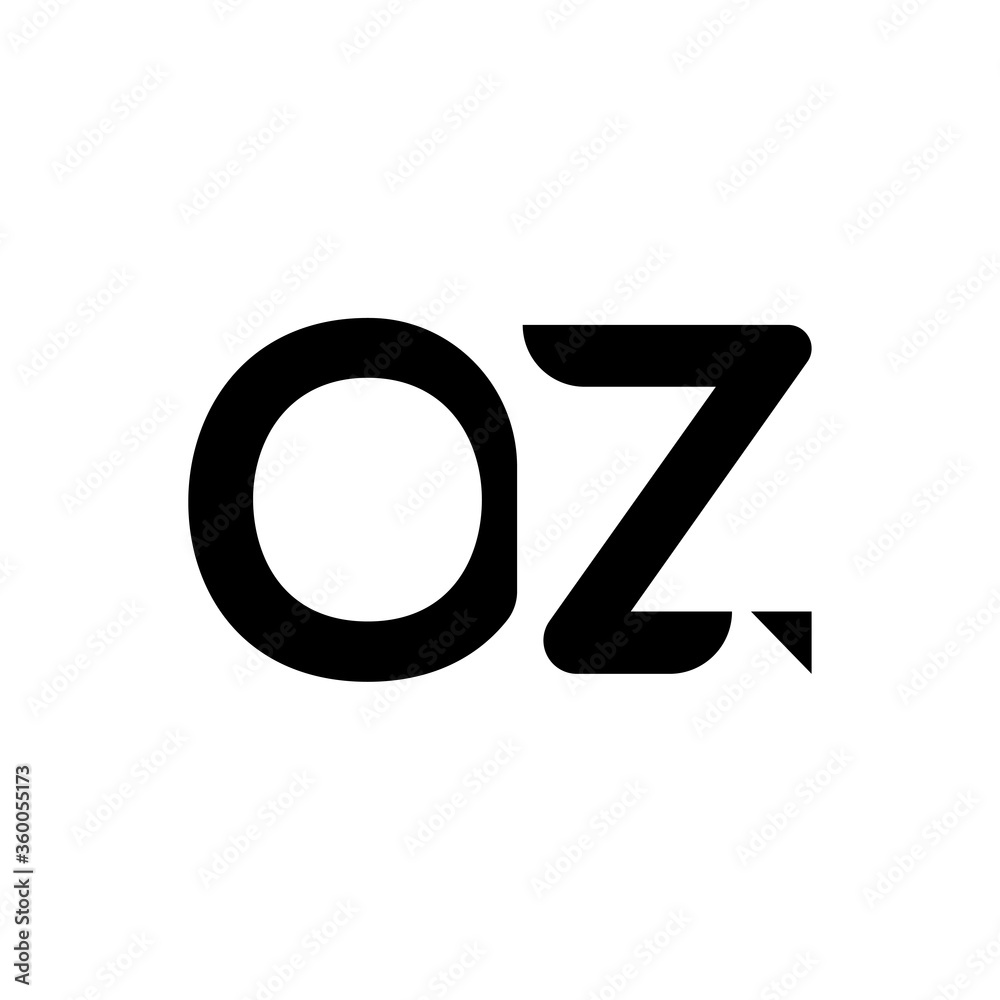 Initial Letter OZ Logo Design Vector Template. Abstract Letter Minimal Typography Logo Design Initial Letter OZ Logo Design Vector Template. Abstract Letter Minimal Typography Logo Design