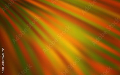 Dark Orange vector template with repeated sticks. Lines on blurred abstract background with gradient. Smart design for your business advert.