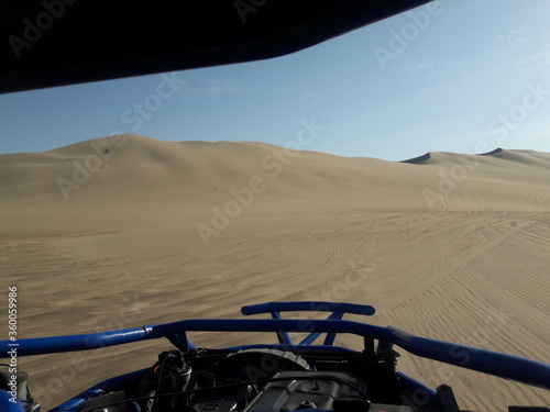 Huacachina Peru desert oasis and sand dunes 2019 dune buggy ride