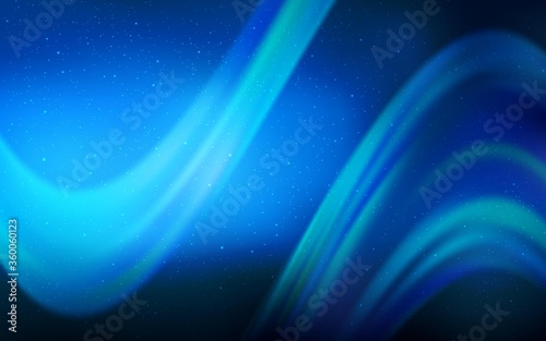 Light BLUE vector background with astronomical stars. Glitter abstract illustration with colorful cosmic stars. Best design for your ad, poster, banner.