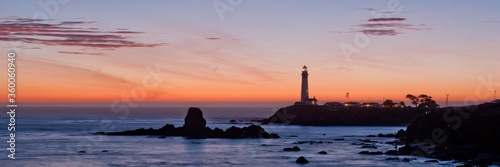 Sunset Over Pigeon Point Lighthouse, California © Diane