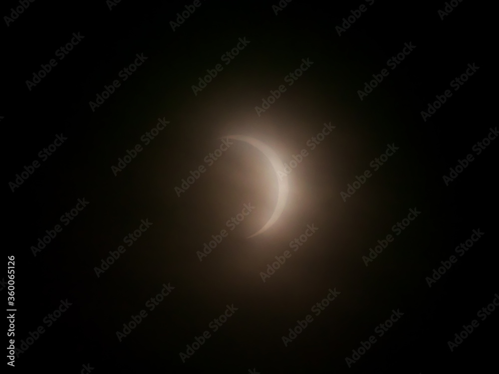 Okinawa,Japan-June 21, 2020: Partial solar eclipse observed at Miyakojima island in Okinawa, Japan, on June 21, 2020
Okinawa,Japan-June 21, 2020: Partial solar eclipse observed at Miyakojima island in Okinawa, Japan, on June 21, 2020