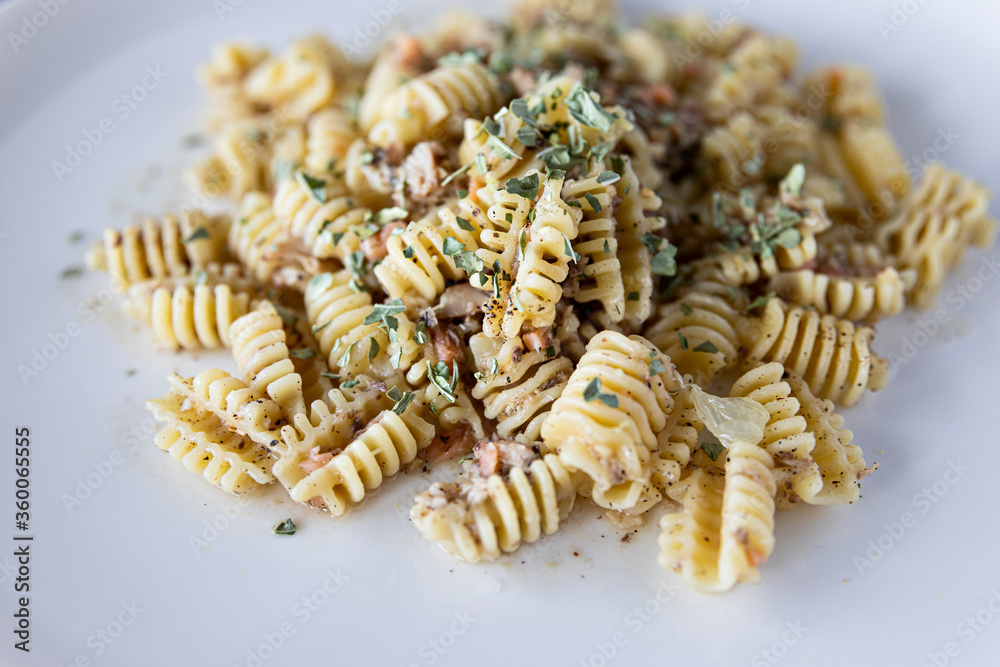 italian pasta on a white background italian pasta on a white background
