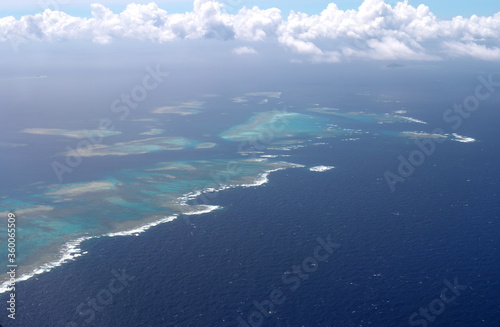 Okinawa,Japan-June 19, 2020: Yabiji Coral Reefs located 10miles north of Miyakojima island, Okinawa, Japan 