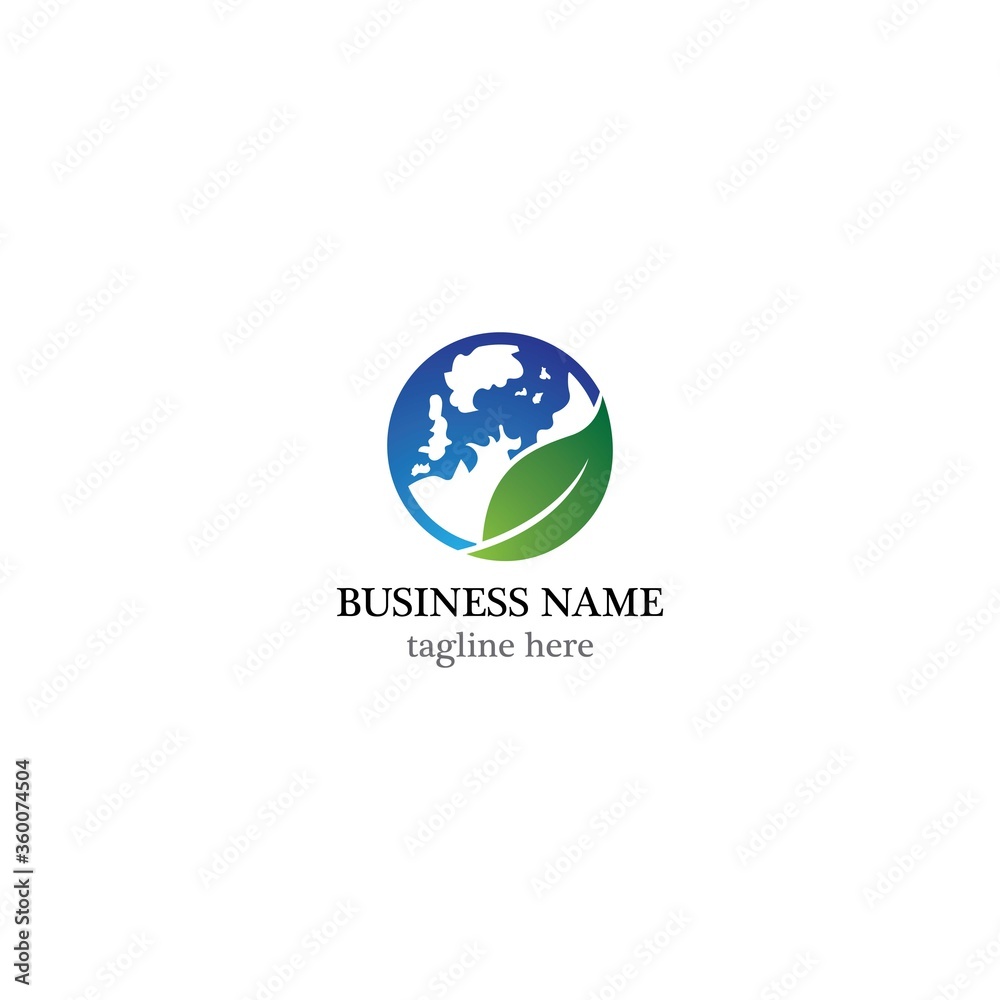 Global logo template vector icon design