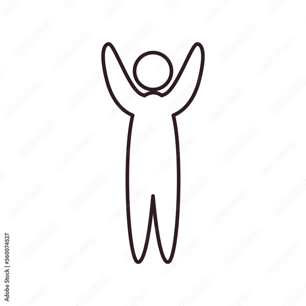 Avatar line style icon vector design Avatar line style icon vector design