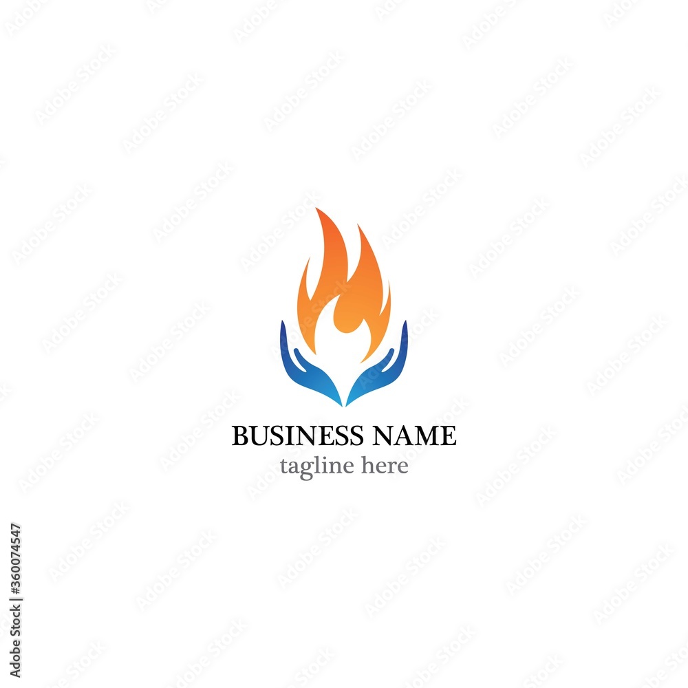 Flame logo template vector icon design Flame logo template vector icon design