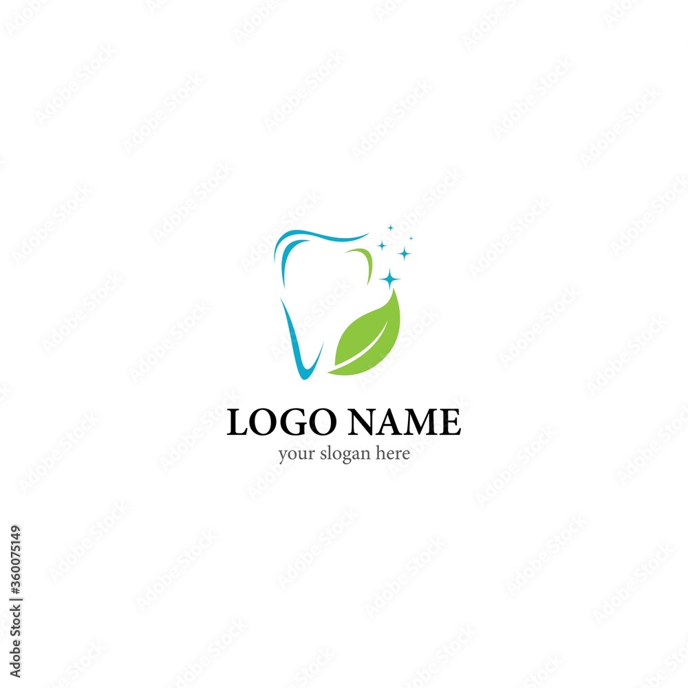 Obraz premium Dental logo template vector icon design