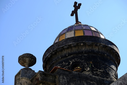 Argentina Buenos Aires - Recoleta Cemetery tomb roof construction photo