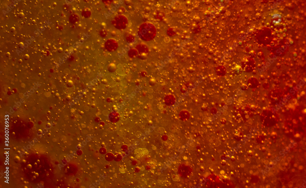 water drops on red water drops on red