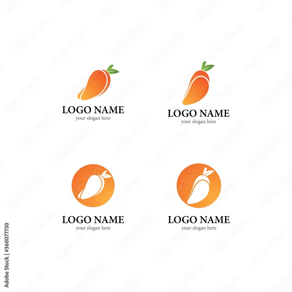 Mango logo template vector icon design Mango logo template vector icon design