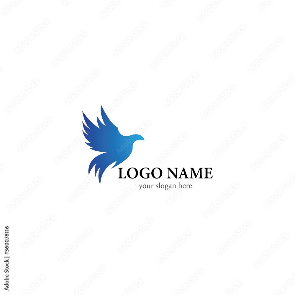 Fototapeta premium Eagle logo template vector icon design