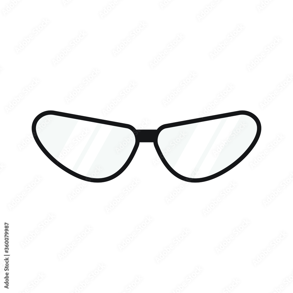 Sunglasses icon design isolated on white background Sunglasses icon design isolated on white background