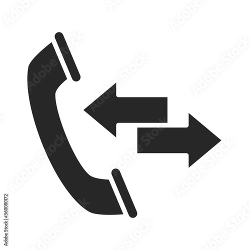 phone call service electronic device silhouette style icon