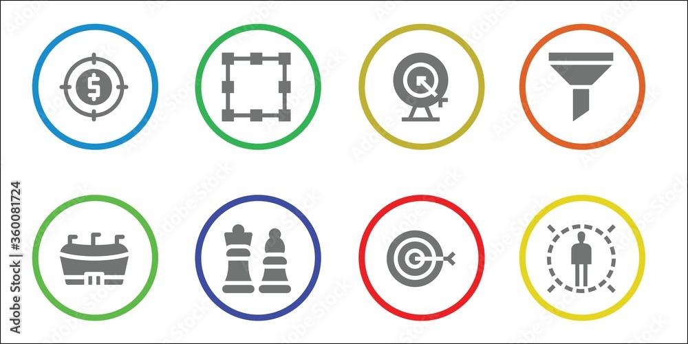 Fototapeta premium strategy icon set