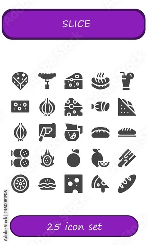 slice icon set