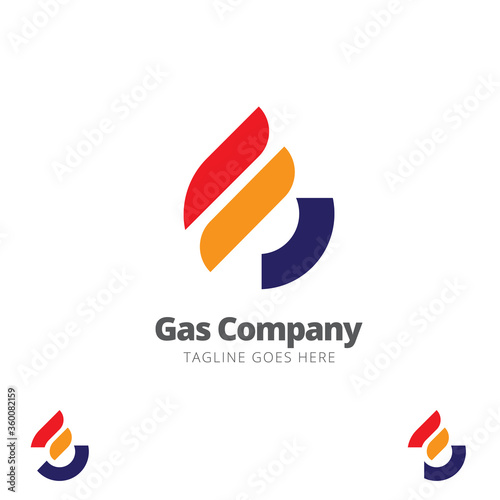 G letter based Gas Company symbol vector
modern symbol of letter G and flame as Gas shape