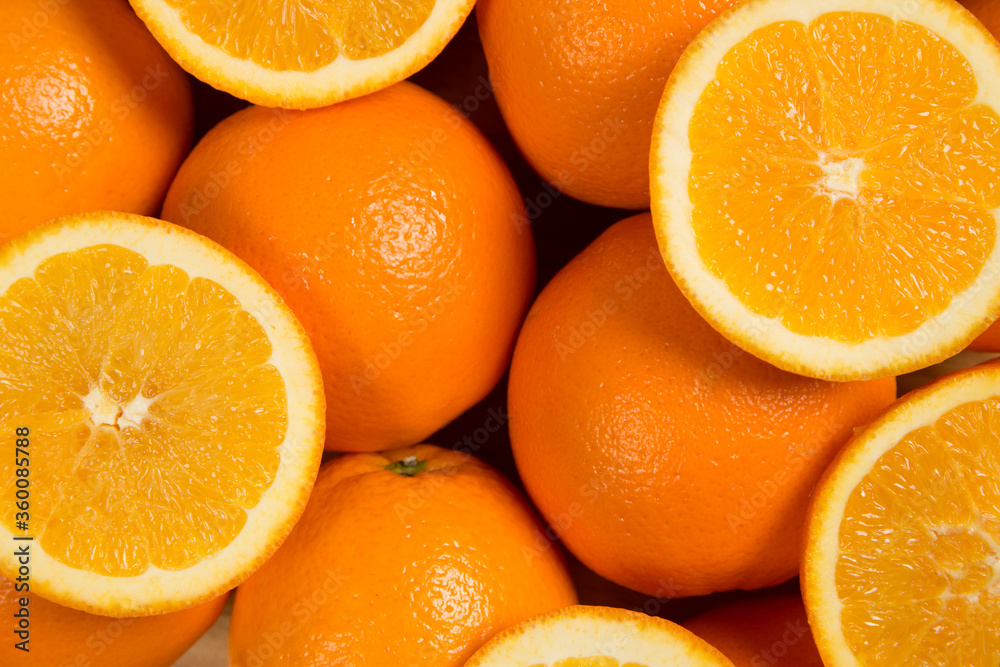 Closeup of sliced oranges on a market Backgrounds/Textures Closeup of sliced oranges on a market Backgrounds/Textures