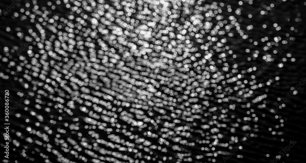 white bokeh abstract on Black background