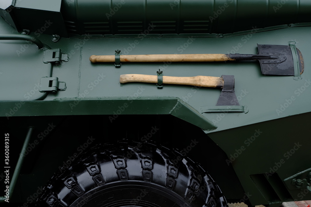 ax and shovel on the weapon of war ax and shovel on the weapon of war