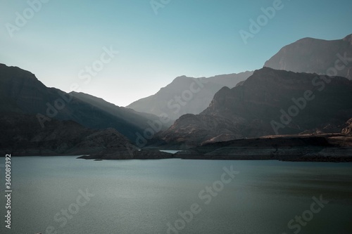 Morning Mountain Lakes in Oman