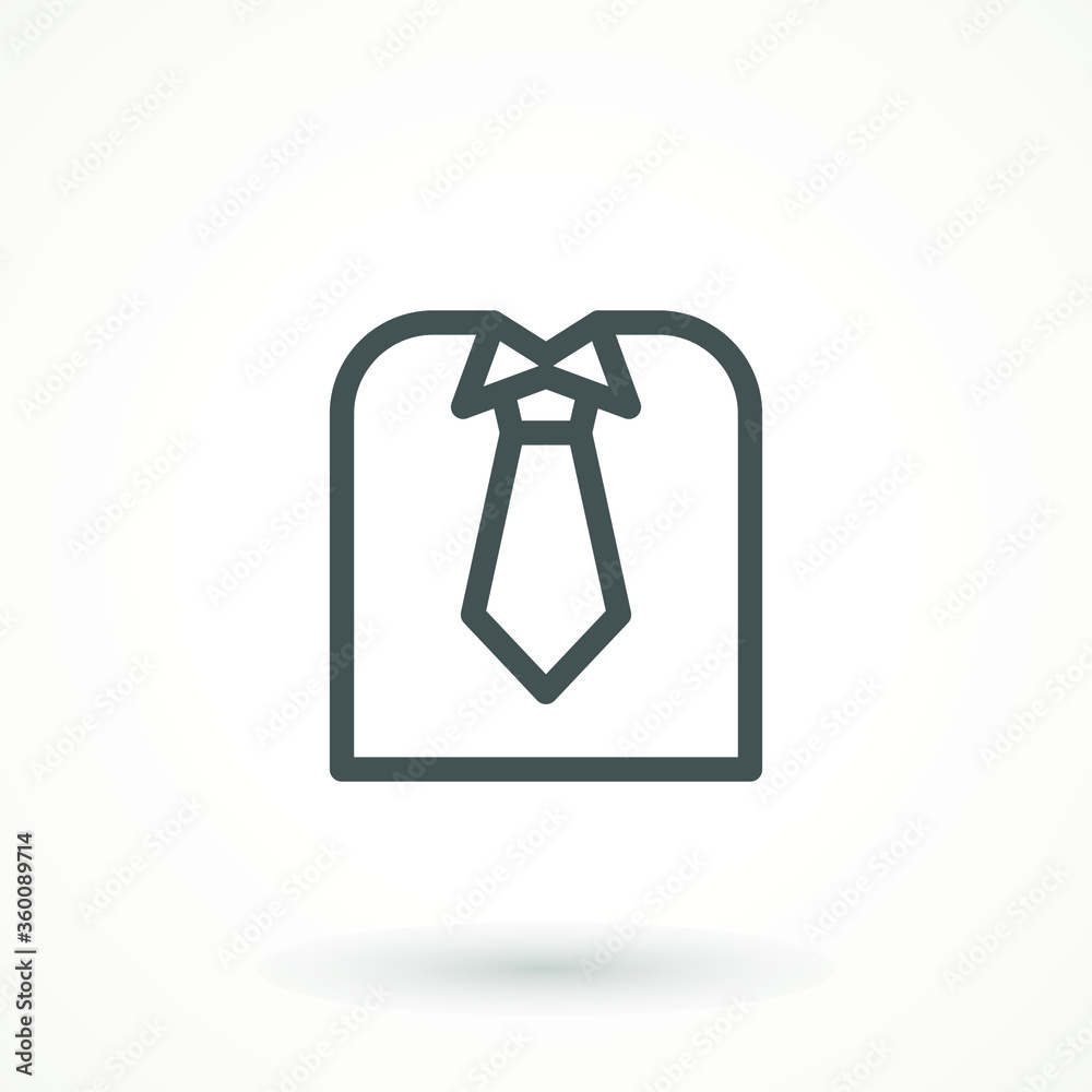 Shirt Icon, Cloth Icon, Upper Body Garment With Collar, Sleeves And Cuffs Vector Art Illustration Folded shirt line icon. Modern vector Illustration of men's wear. Shirt Icon, Cloth Icon, Upper Body Garment With Collar, Sleeves And Cuffs Vector Art Illustration Folded shirt line icon. Modern vector Illustration of men's wear.