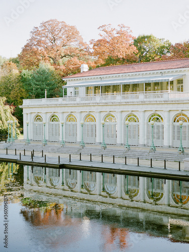 A vignette of the iconic Boat House in Prospect Park, Brooklyn