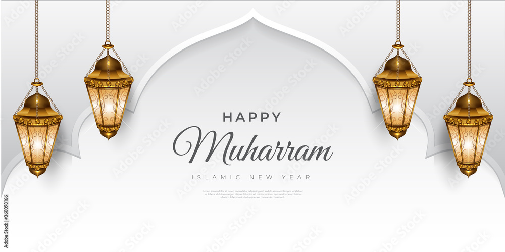 Happy Muharram Islamic Background Happy Muharram Islamic Background
