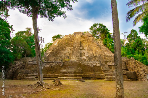 Lamanai ruins of the Mayan empire.  photo