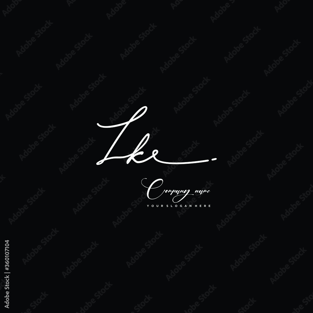 LK initials signature logo. Handwriting logo vector templates. Hand drawn Calligraphy lettering Vector illustration.
LK initials signature logo. Handwriting logo vector templates. Hand drawn Calligraphy lettering Vector illustration.