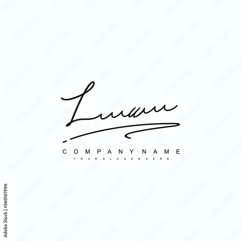 LU initials signature logo. Handwriting logo vector templates. Hand drawn Calligraphy lettering Vector illustration. LU initials signature logo. Handwriting logo vector templates. Hand drawn Calligraphy lettering Vector illustration.