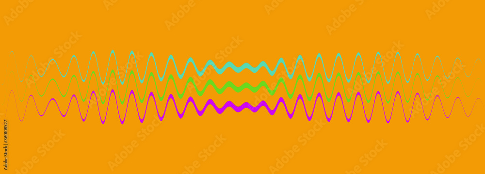An abstract wavy line banner background image.
