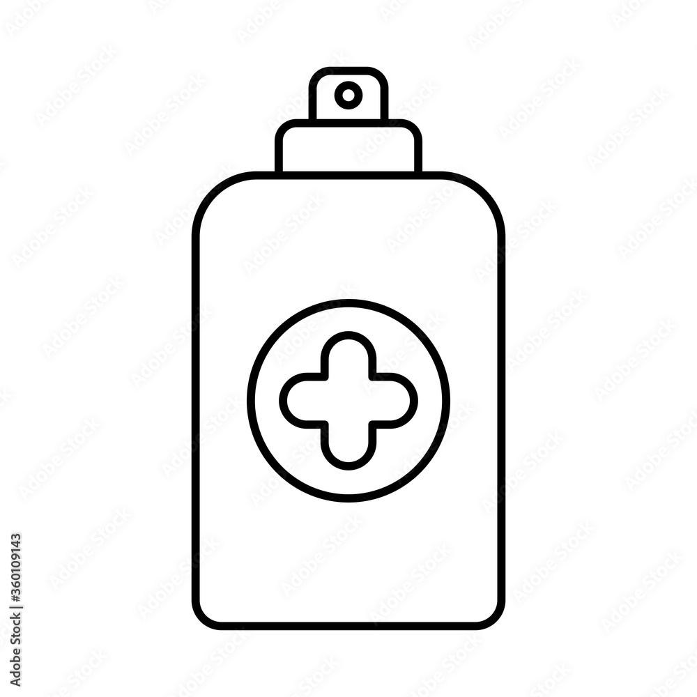 spray bottle line style icon vector design spray bottle line style icon vector design