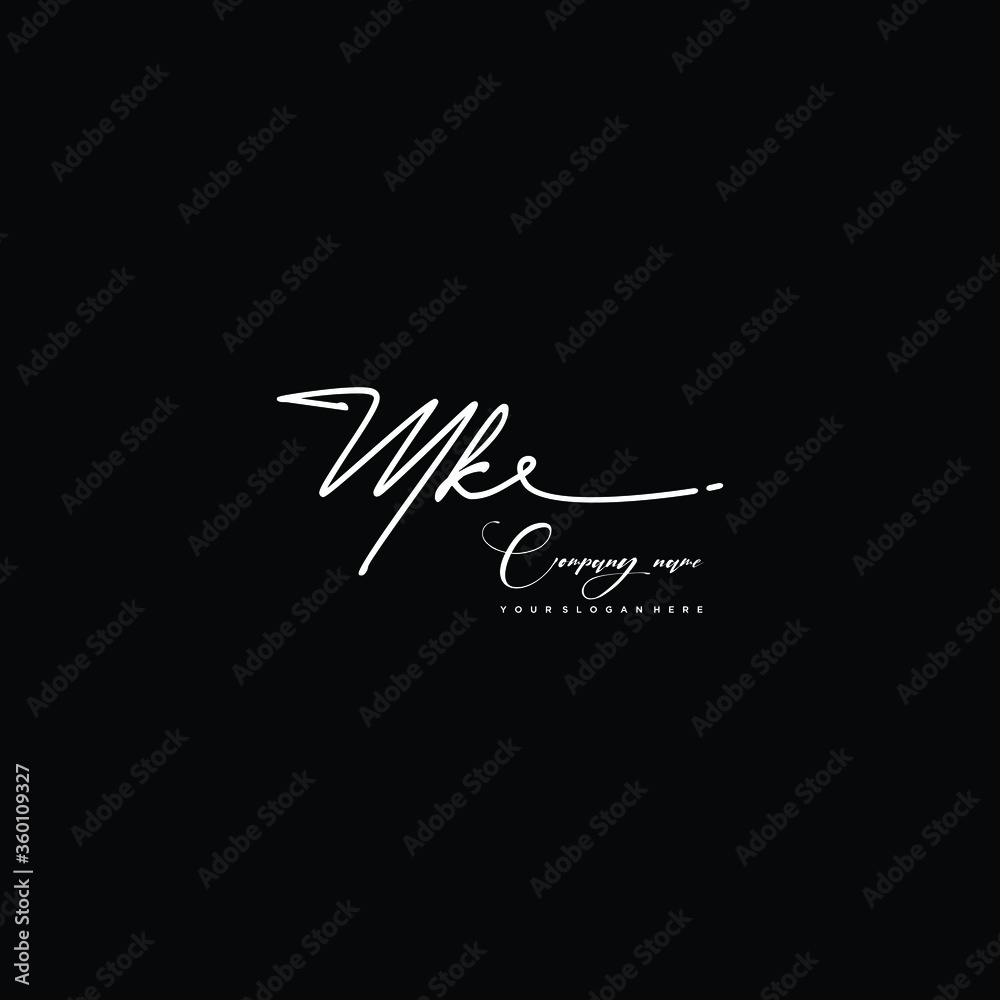 MK initials signature logo. Handwriting logo vector templates. Hand drawn Calligraphy lettering Vector illustration. MK initials signature logo. Handwriting logo vector templates. Hand drawn Calligraphy lettering Vector illustration.