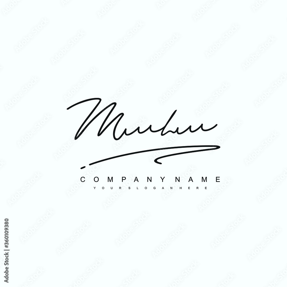 ML initials signature logo. Handwriting logo vector templates. Hand drawn Calligraphy lettering Vector illustration.