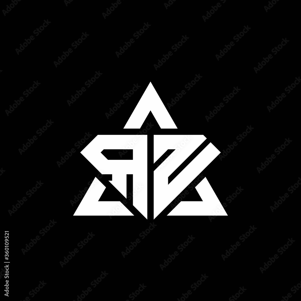 RN monogram logo with diamond shape and triangle outline RN monogram logo with diamond shape and triangle outline