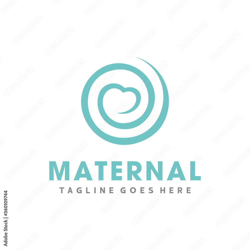 Obraz premium Maternal Logo, Maternal Health Logo Design