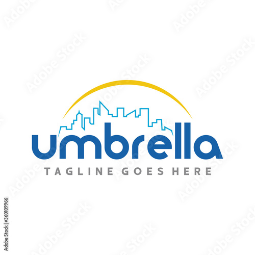 Umbrella Logo. Insurance Logo Design Vector